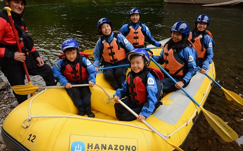 hanazono summer rafting family