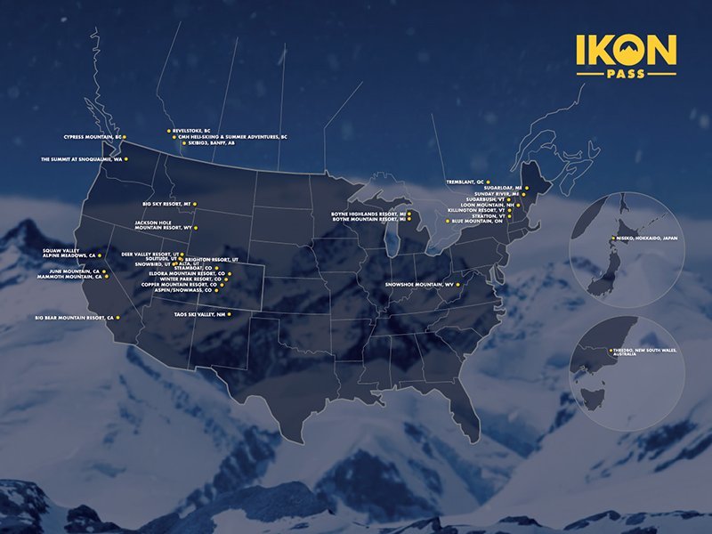 ikon pass ski resort map niseko united