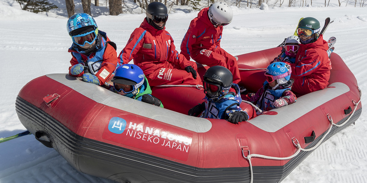 Snow Rafting is a new activity available in Hanazono Winter 19 20